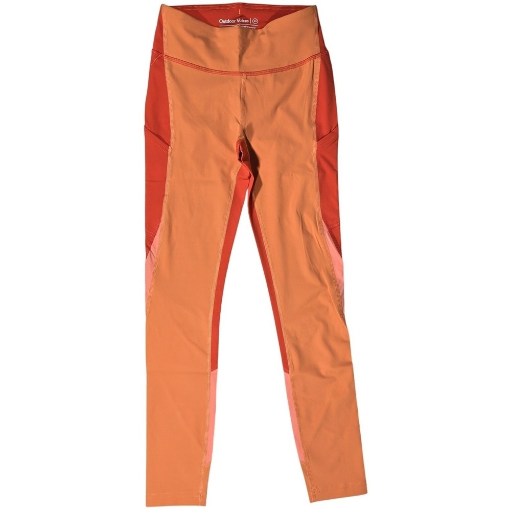 Outdoor Voices Zoom High Waist 7/8 Leggings In Sunstone/Paprika/Peach‎ XS NWT